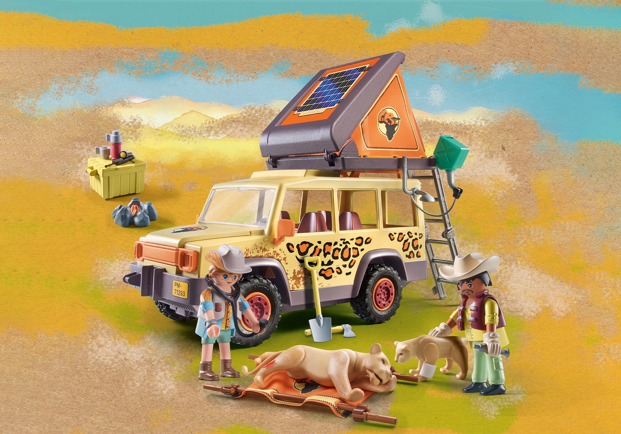 PLAYMOBIL Wiltopia Mit dem Geländewagen bei den Löwen 71293 - Bild 2