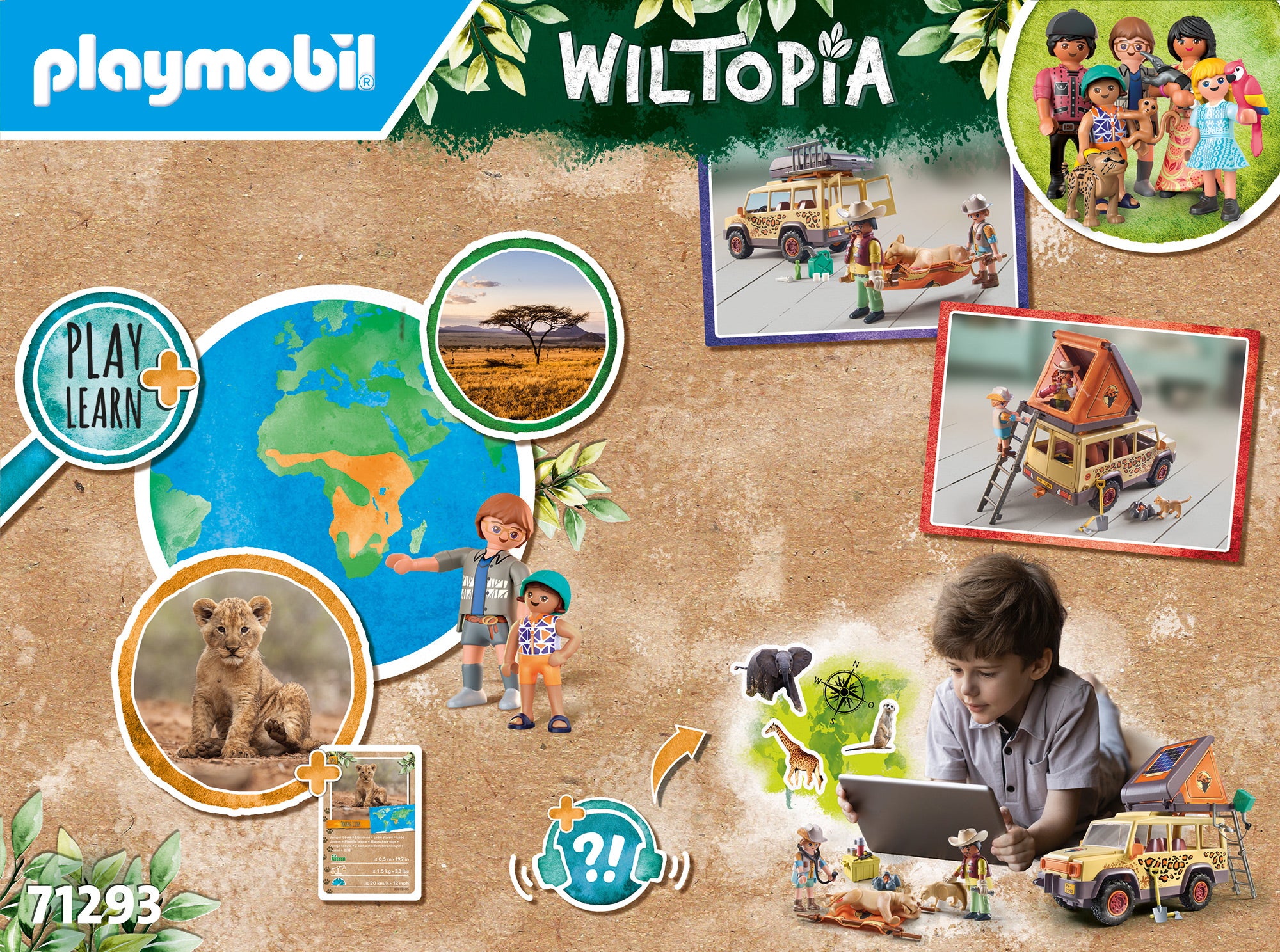 PLAYMOBIL Wiltopia Mit dem Geländewagen bei den Löwen 71293 - Bild 3
