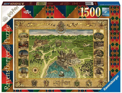 Puzzle 1500 Teile Hogwarts Karte 16.599