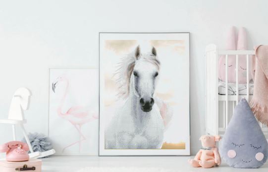 Diamond Painting Pferd weiss - Bild 4