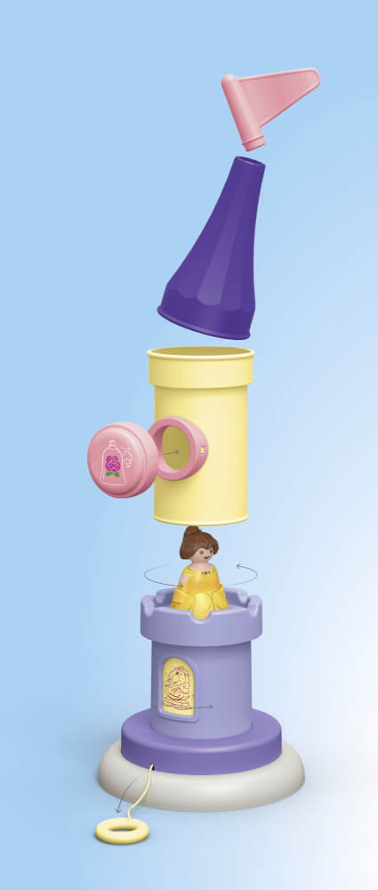 PLAYMOBIL JUNIOR & Disney: Belles Spielturm mit Melodie 71458 - Bild 3