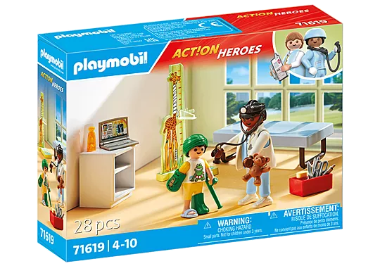 PLAYMOBIL City Life Kinderarzt mit Teddybär 71619 - Bild 1