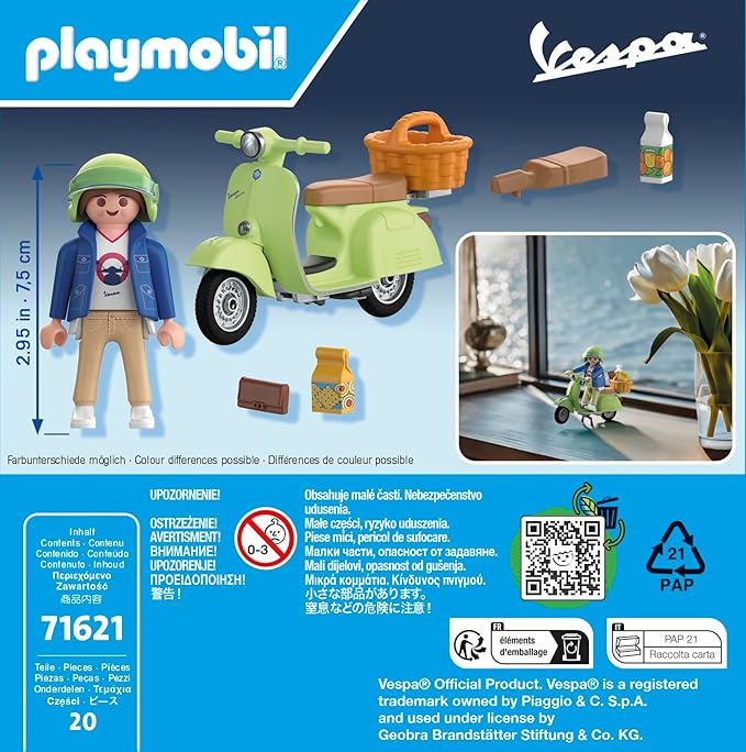 PLAYMOBIL Vespa mit Frau 71621 - Bild 3