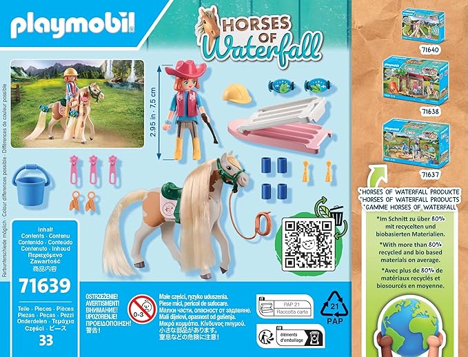 PLAYMOBIL Horse of Waterfall Ellie & Pferd mit Kreppeisen 71639 - Bild 4