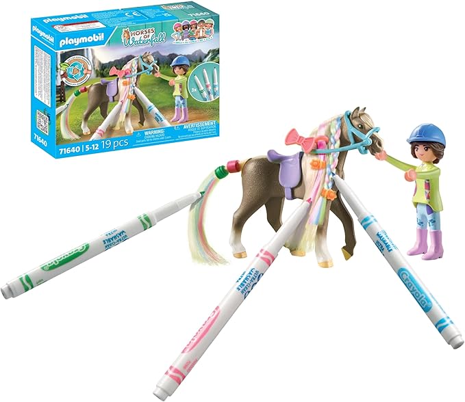 PLAYMOBIL Horse of Waterfall Kreativset mit Pferd und Stiften 71640 - Bild 2