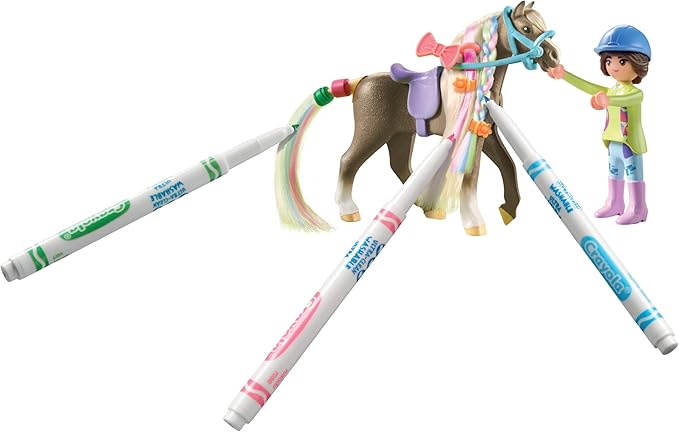 PLAYMOBIL Horse of Waterfall Kreativset mit Pferd und Stiften 71640 - Bild 5