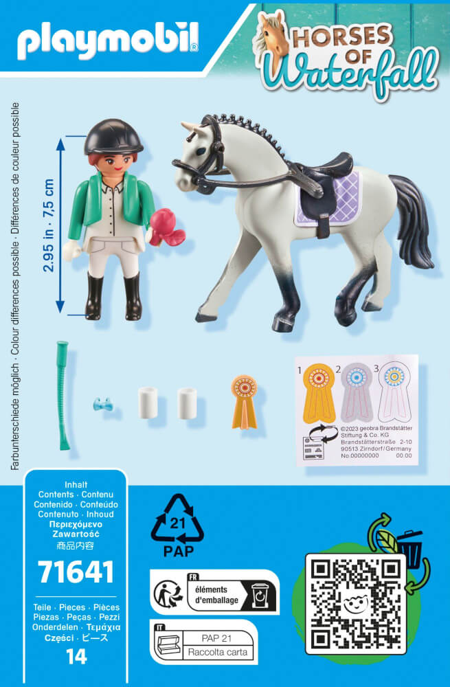 PLAYMOBIL Horse of Waterfall Turnierreiterin 71641 - Bild 5