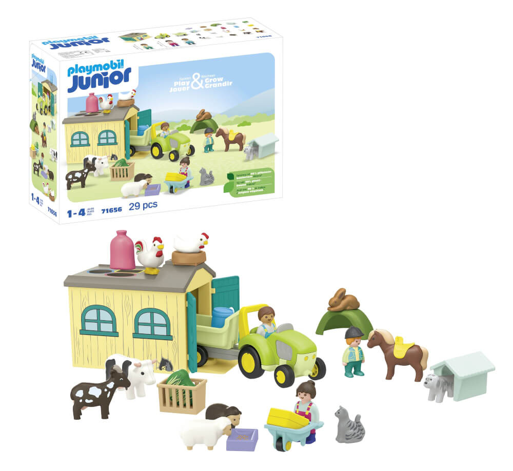 PLAYMOBIL JUNIOR: Bauernhof - Abenteuer mit Traktor 71656 - Bild 2