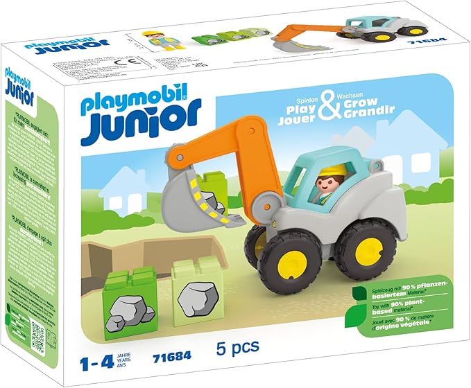 PLAYMOBIL JUNIOR: Schaufelbagger 71684 - Bild 1