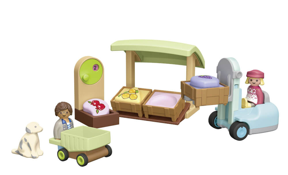 PLAYMOBIL JUNIOR: Bio-Marktstand & Gabelstapler 71691 - Bild 2