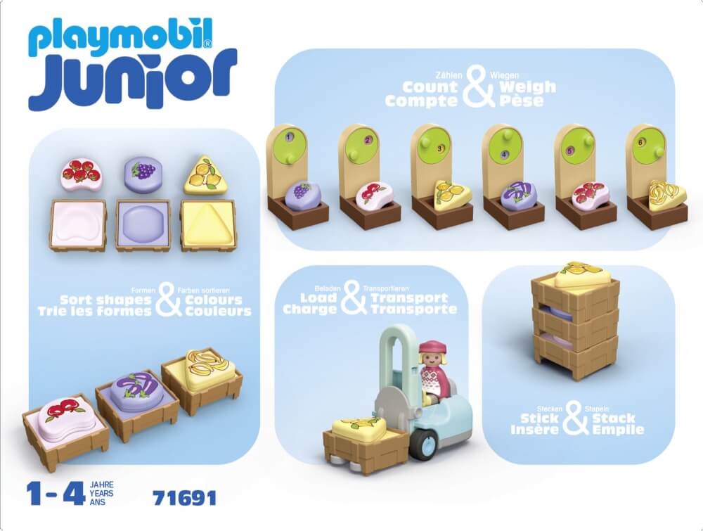 PLAYMOBIL JUNIOR: Bio-Marktstand & Gabelstapler 71691 - Bild 4