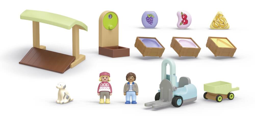 PLAYMOBIL JUNIOR: Bio-Marktstand & Gabelstapler 71691 - Bild 3