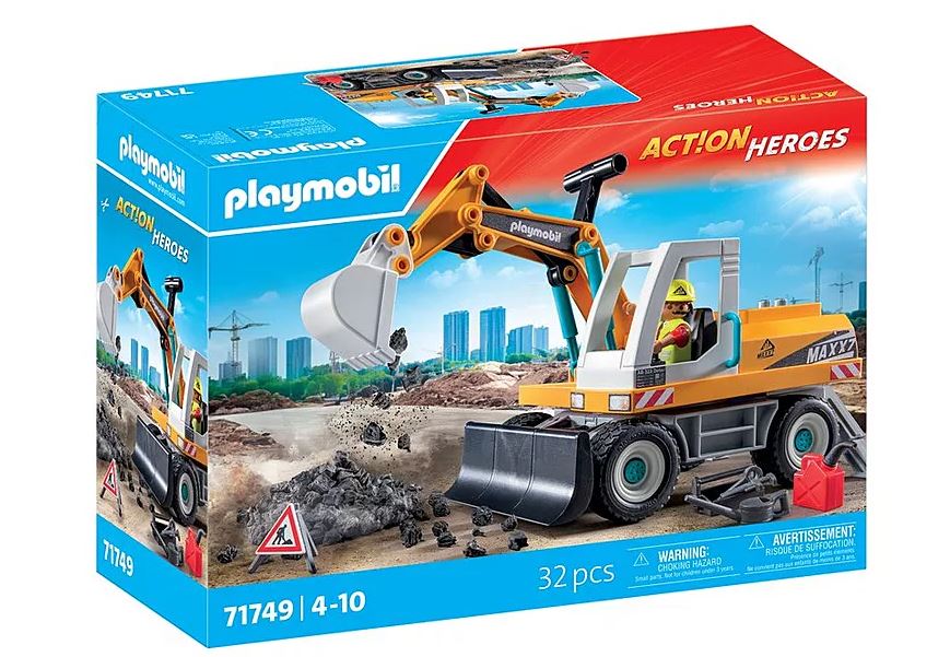 PLAYMOBIL Action Heroes Grosser Bagger 71749 - Bild 1