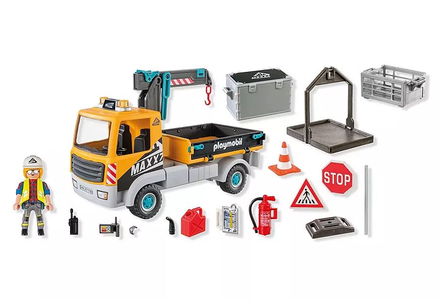 PLAYMOBIL Action Heroes Baustellen-LKW mit Kran 71750 - Bild 2