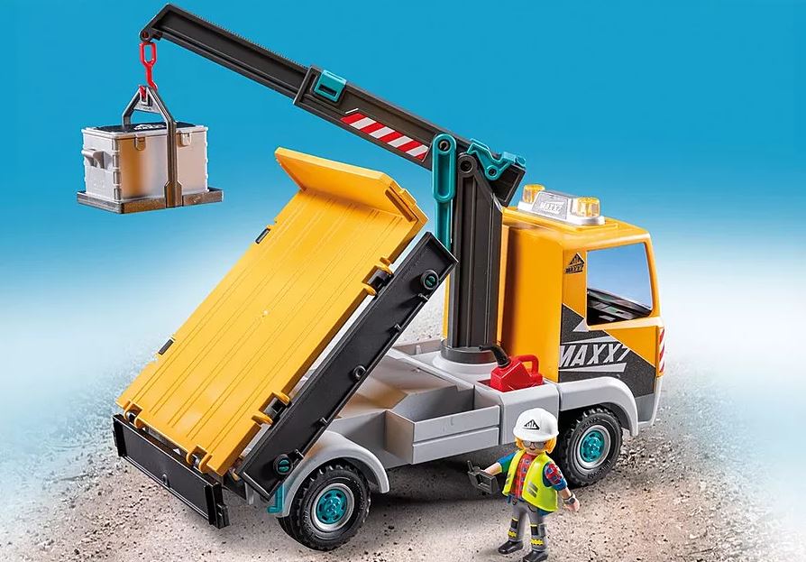 PLAYMOBIL Action Heroes Baustellen-LKW mit Kran 71750 - Bild 5