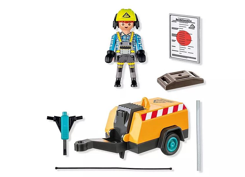 PLAYMOBIL Action Heroes Bauarbeiter mit Meissel 71752 - Bild 2