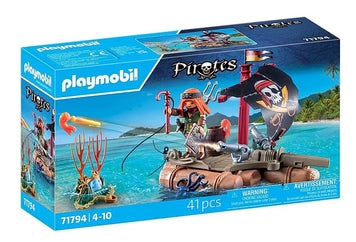 PLAYMOBIL Pirates: Schatzbergung auf Piratenfloss 71794