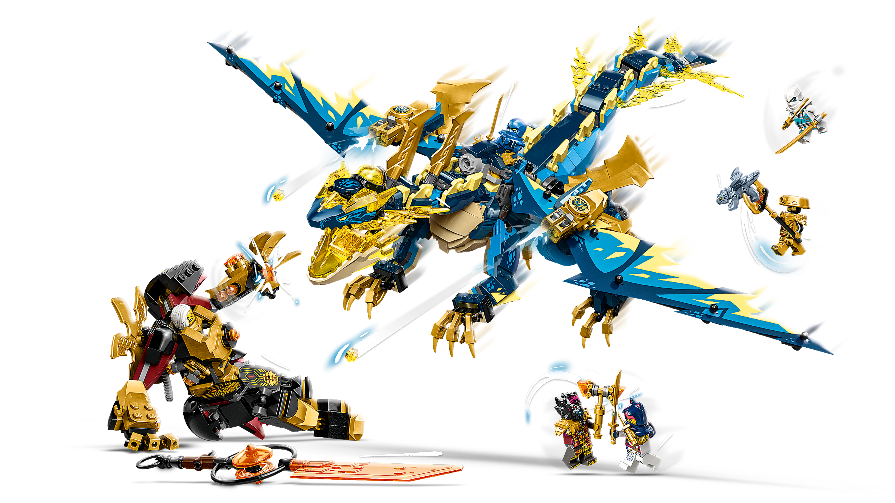 LEGO Ninjago Kaiserliches Mech-Duell gegen den Elementdrachen 71796 - Bild 5