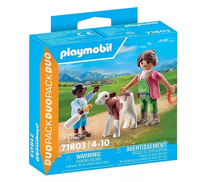 PLAYMOBIL Special Plus Bäuerin mit Kind und Kalb 71803 - Bild 1