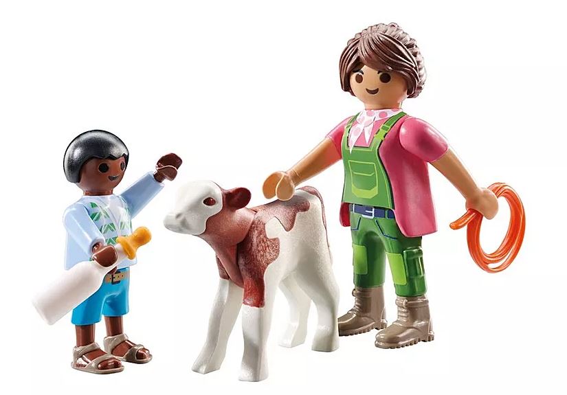 PLAYMOBIL Special Plus Bäuerin mit Kind und Kalb 71803 - Bild 2
