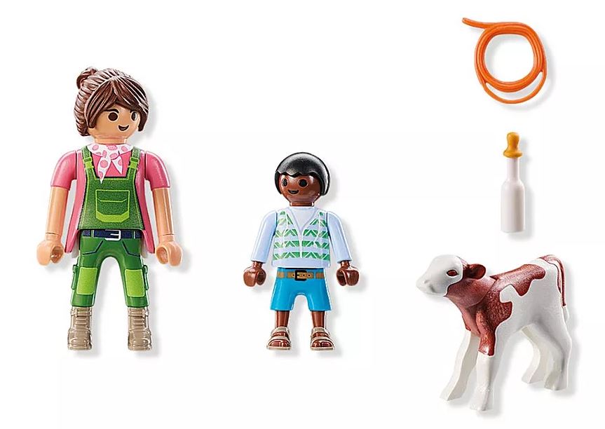 PLAYMOBIL Special Plus Bäuerin mit Kind und Kalb 71803 - Bild 3