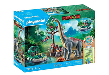 PLAYMOBIL Brachiosaurus-Begegnung mt Luftkissenboot 71819
