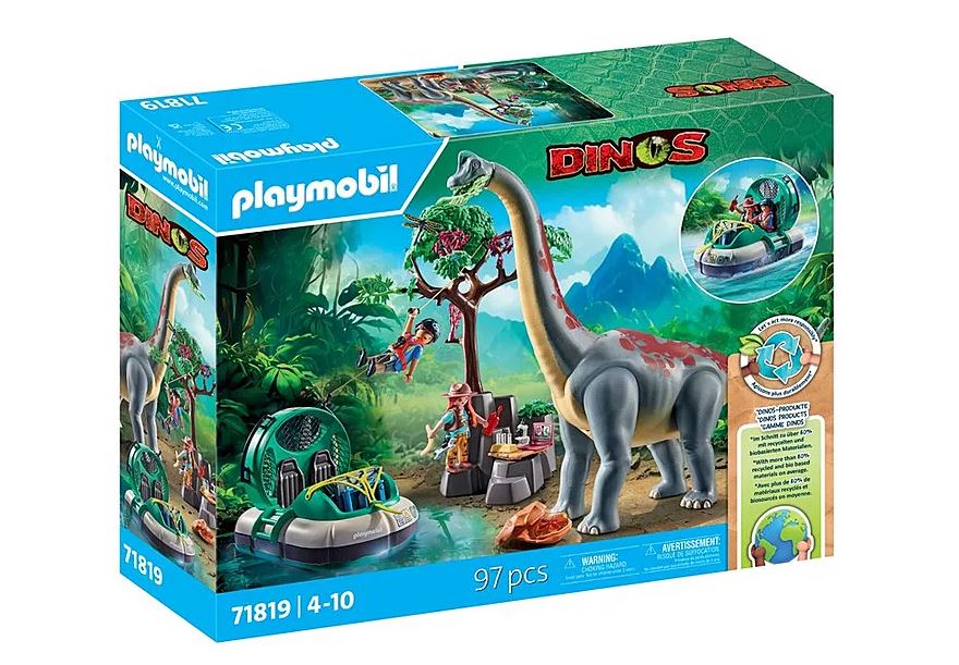 PLAYMOBIL Brachiosaurus-Begegnung mt Luftkissenboot 71819 - Bild 1