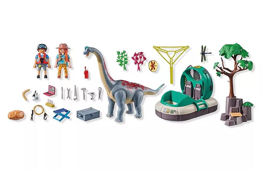 PLAYMOBIL Brachiosaurus-Begegnung mt Luftkissenboot 71819 - Bild 3