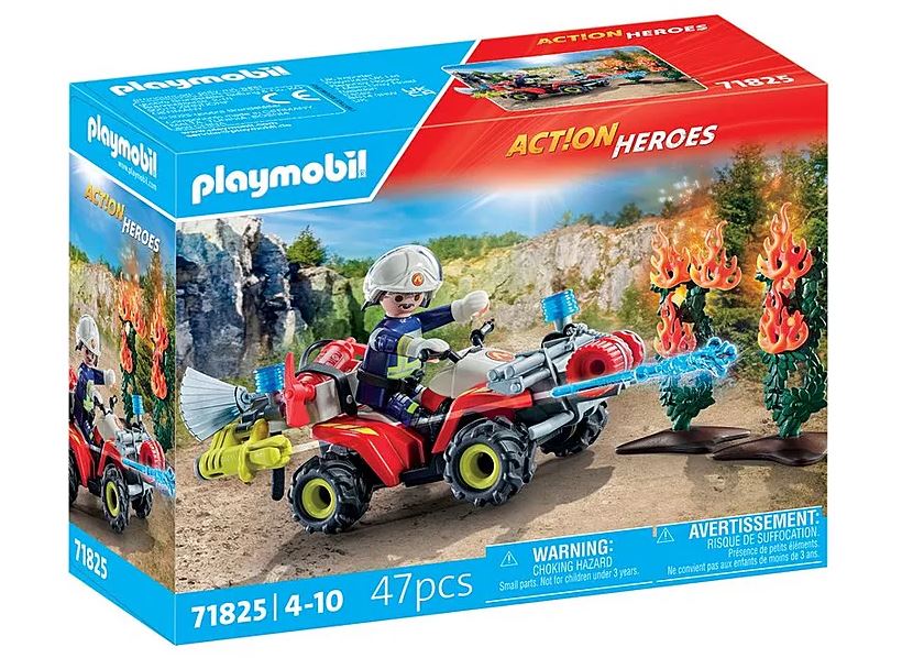 PLAYMOBIL Action Heroes Feuerwehr Quad löscht Heckenbrand 71825 - Bild 1