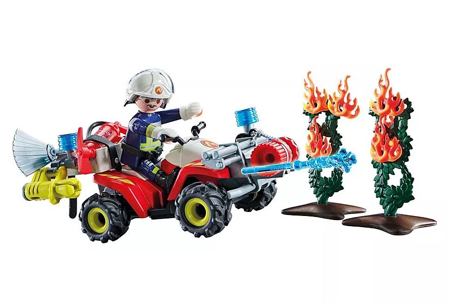 PLAYMOBIL Action Heroes Feuerwehr Quad löscht Heckenbrand 71825 - Bild 2