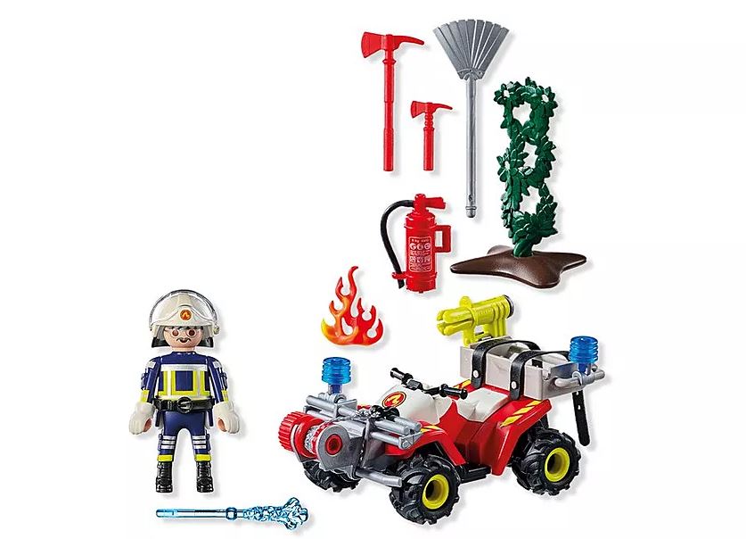 PLAYMOBIL Action Heroes Feuerwehr Quad löscht Heckenbrand 71825 - Bild 3