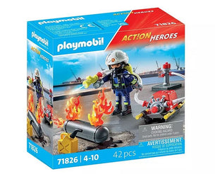 PLAYMOBIL Action Heroes Löschung eines Gastanks 71826