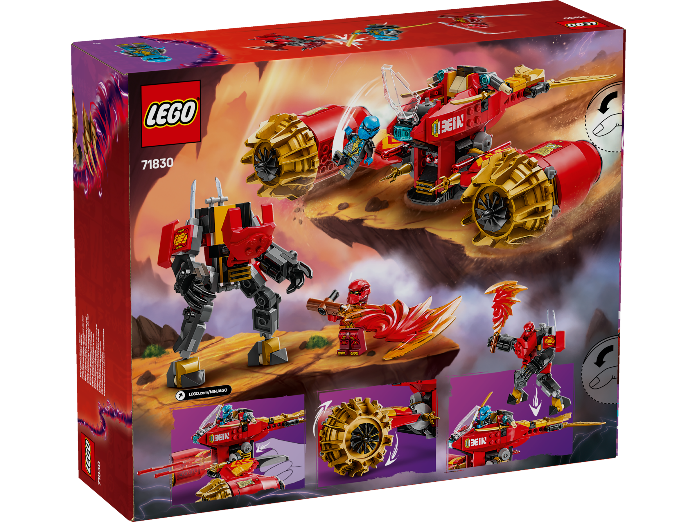 LEGO Ninjago Ras und Arins Super-Sturmflieger 71833 - Bild 9