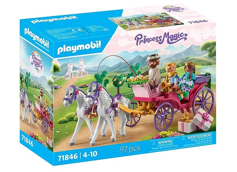 Playmobil Princess Magic Kutschfahrt mit Prinzessin und Prinz 71846 - Bild 1
