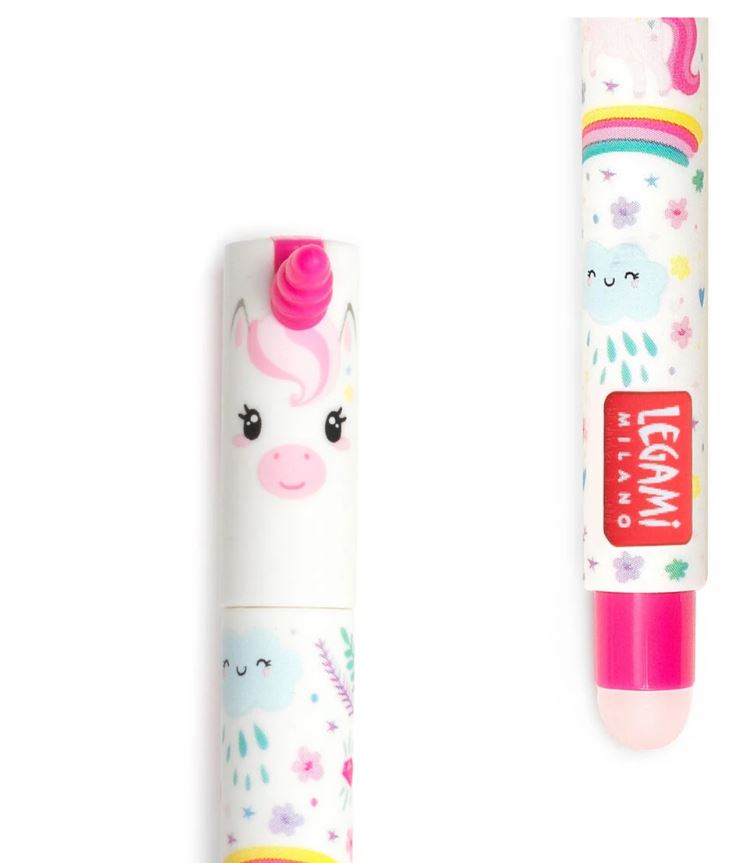 Legami Erasable Gel Pen Unicorn pink - Bild 3