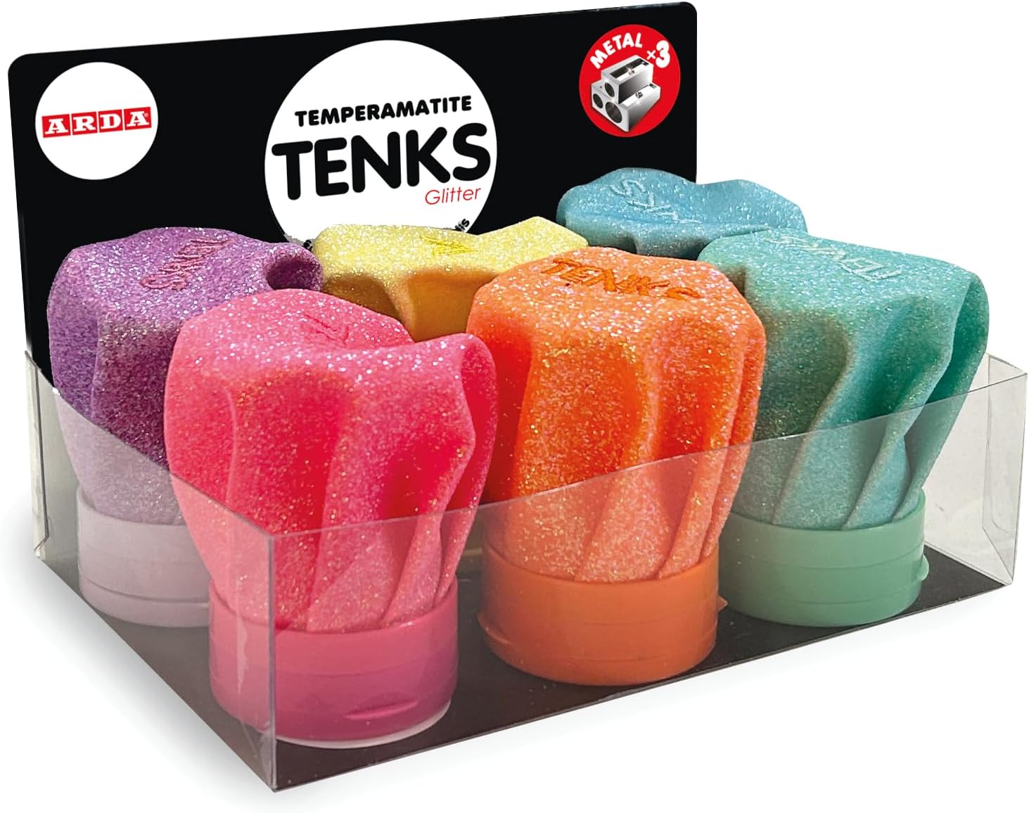 TENKS uni mit Glitzer 3-fach Spitzer - Bild 1