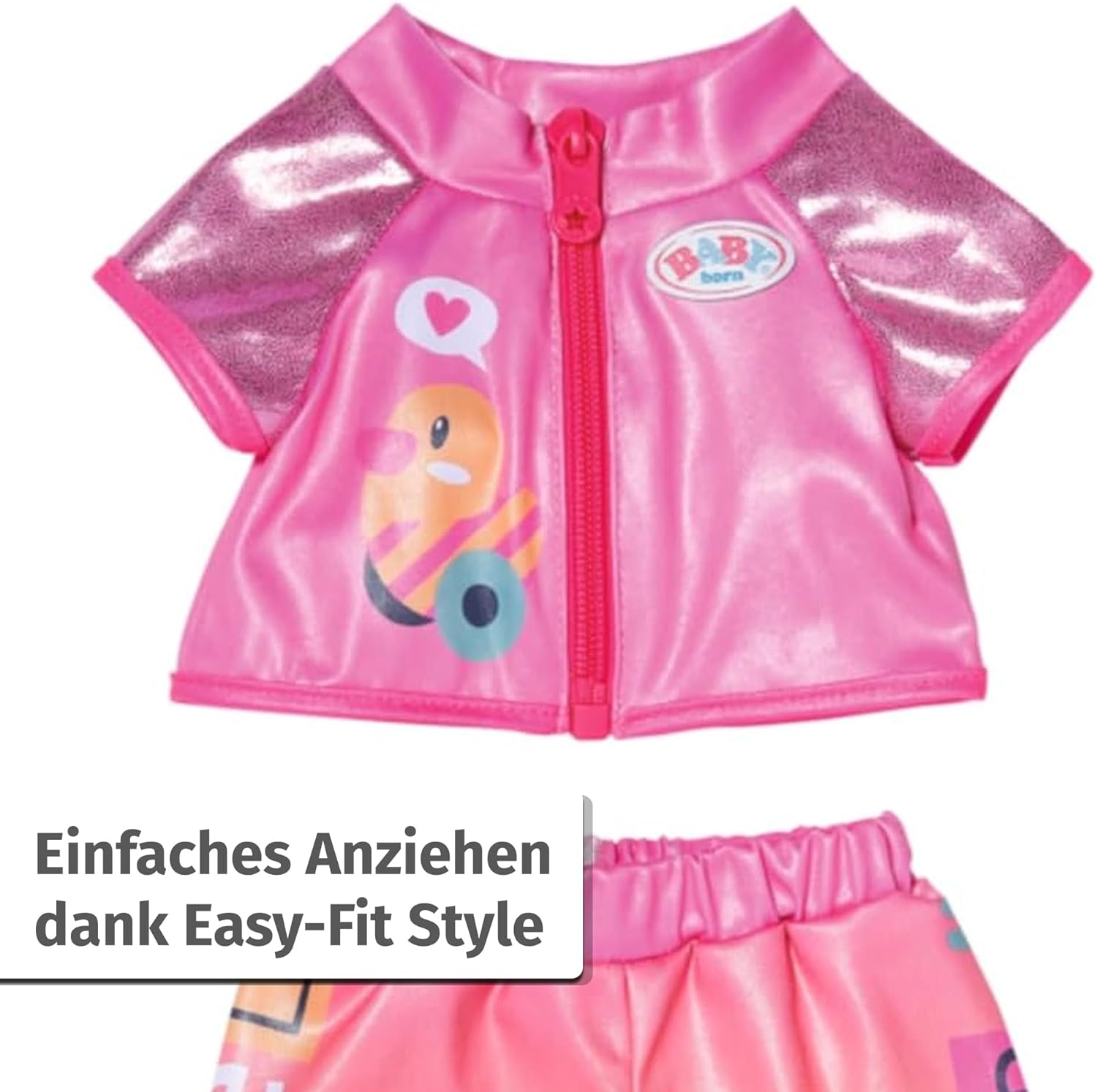 BABY born Fahrrad-Kleidung mit Brille & Handschuhen (43 cm) - Bild 2