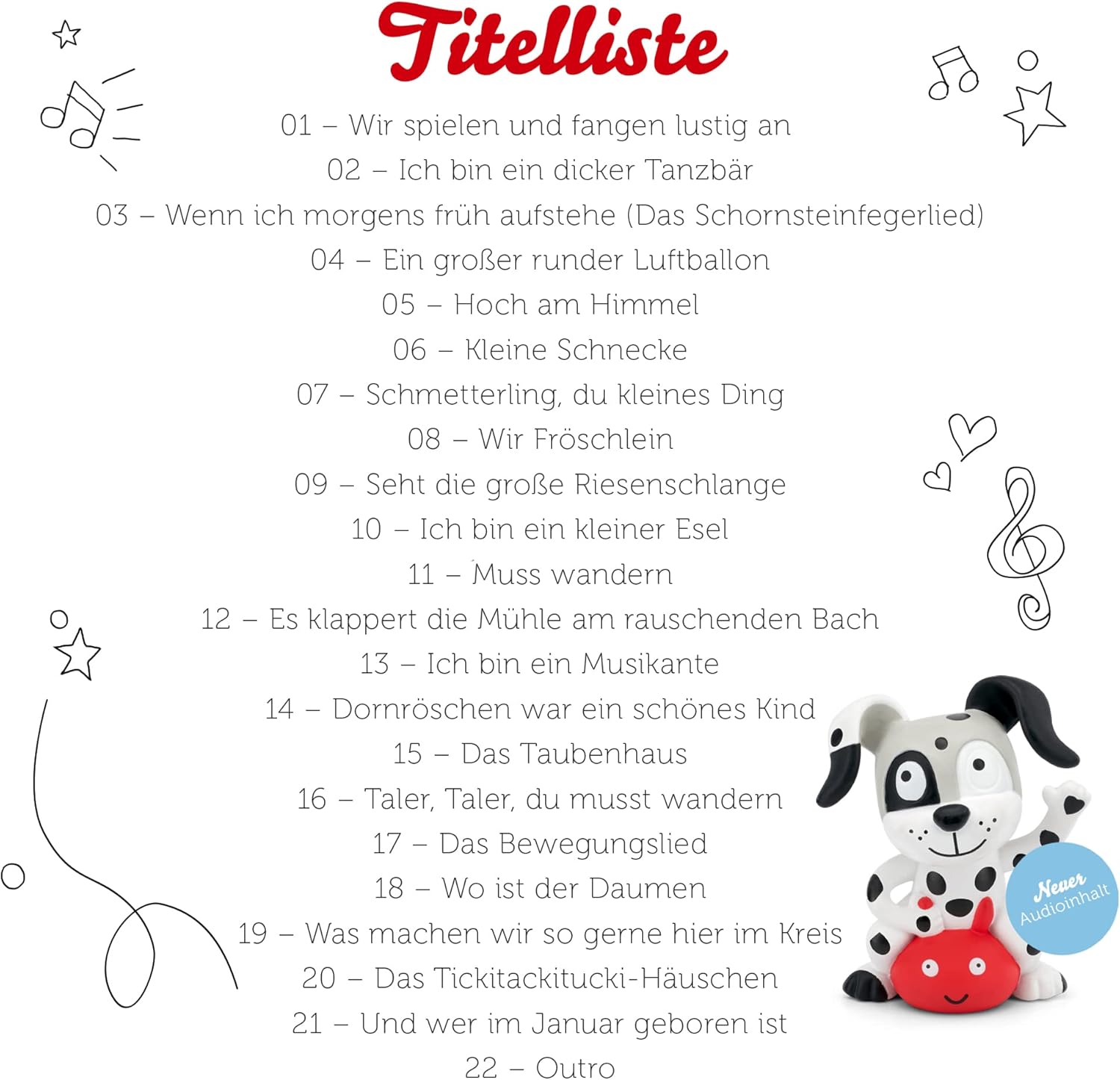 Tonies : 30 Lieblings-Kinderlieder-Spiel und Bewegung 2 ab 3 J. - Bild 4