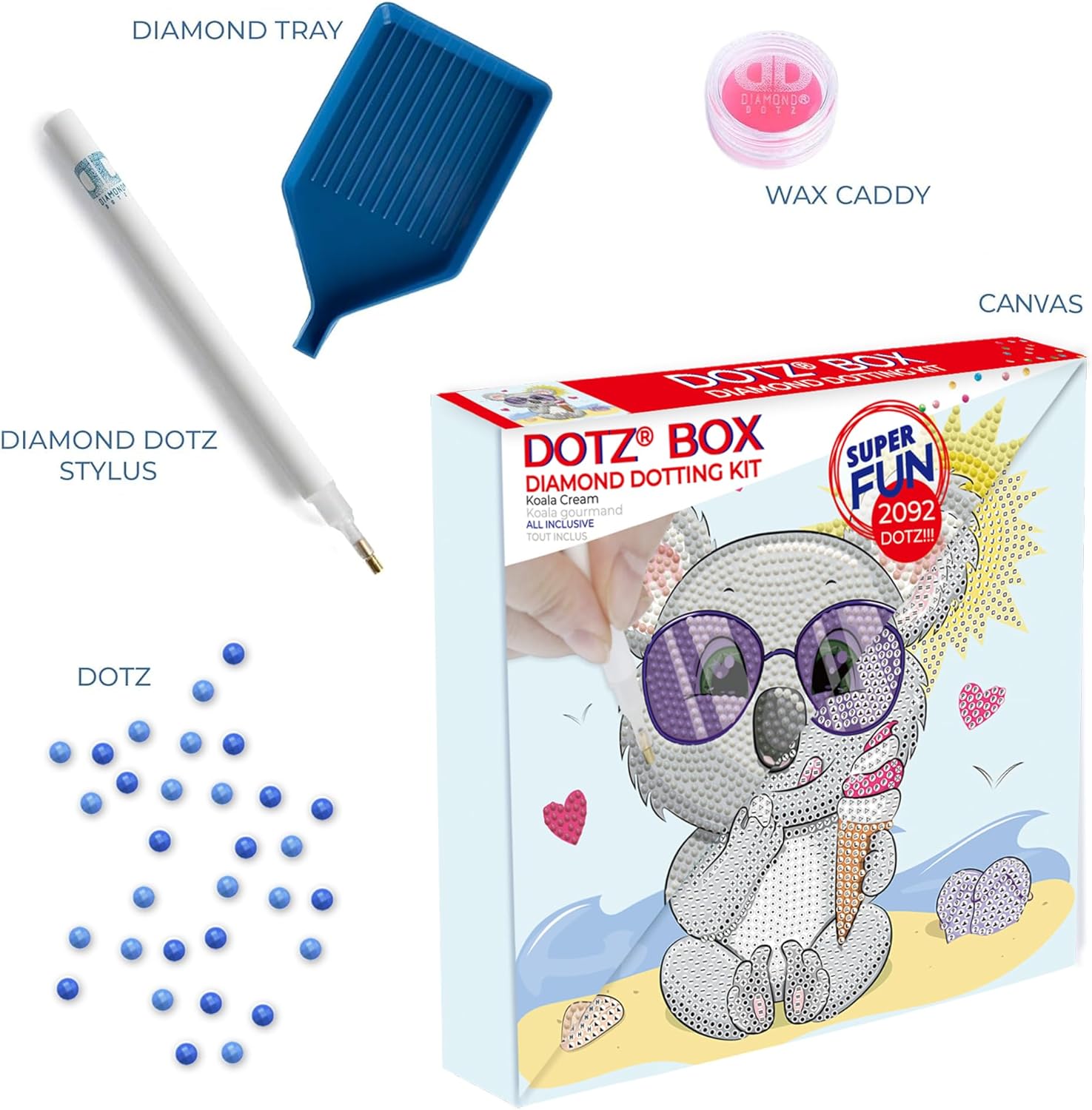 Diamond Painting Koala Eiscreme - Bild 3