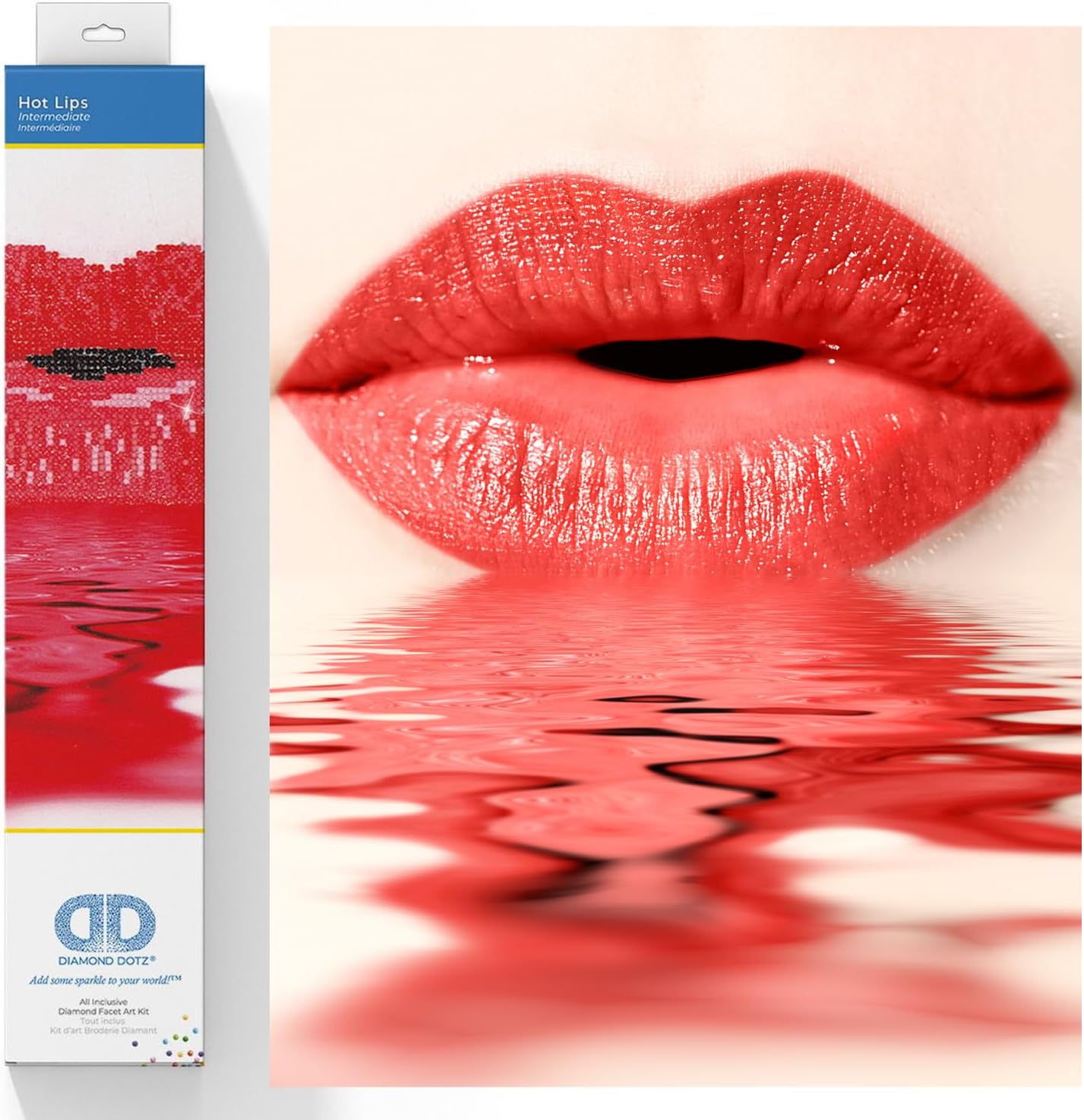 Diamond Painting Rote Lippen - Bild 1