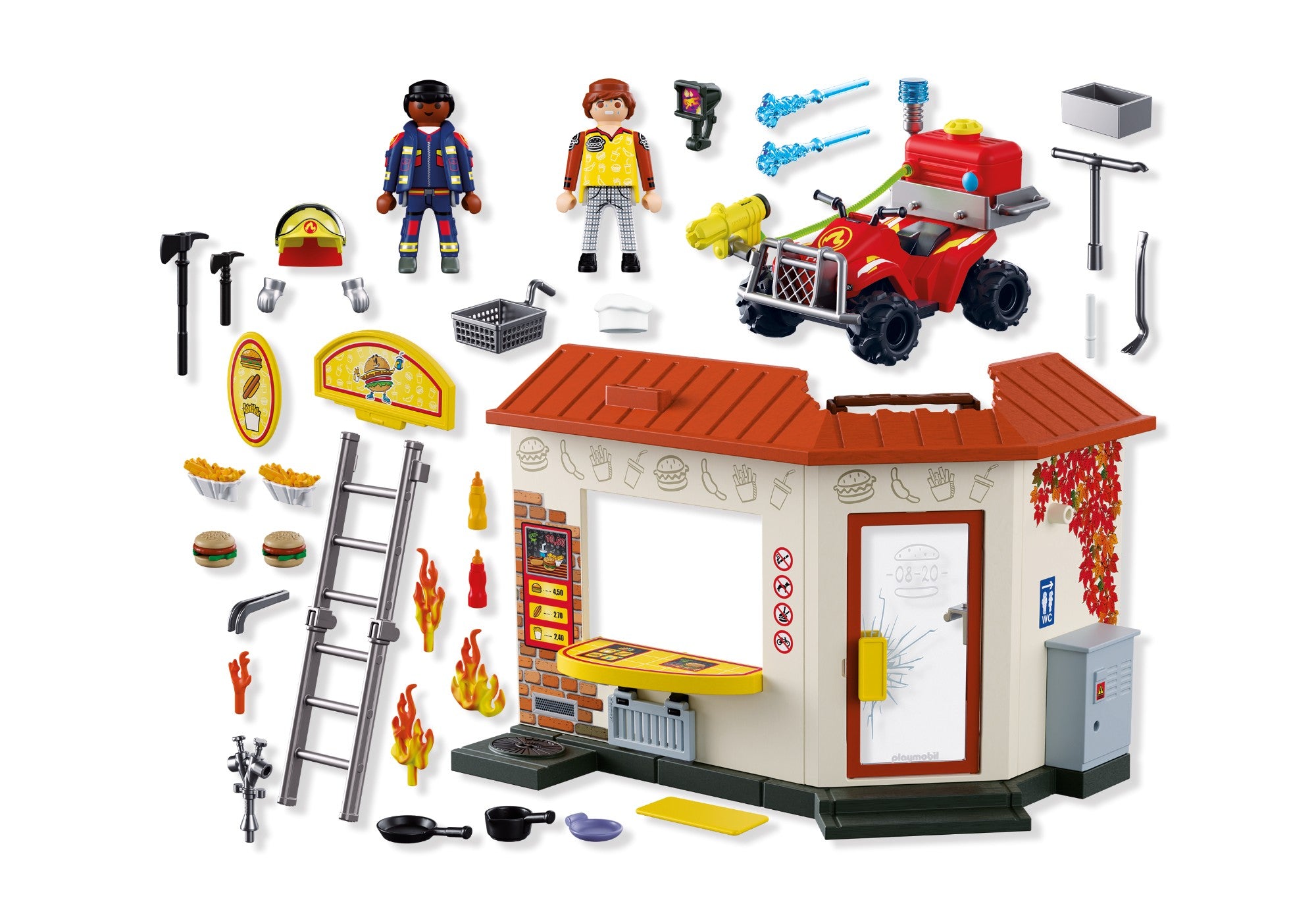 PLAYMOBIL Feuerwehr-Quad mit Burger-Bude 72195 - Bild 7