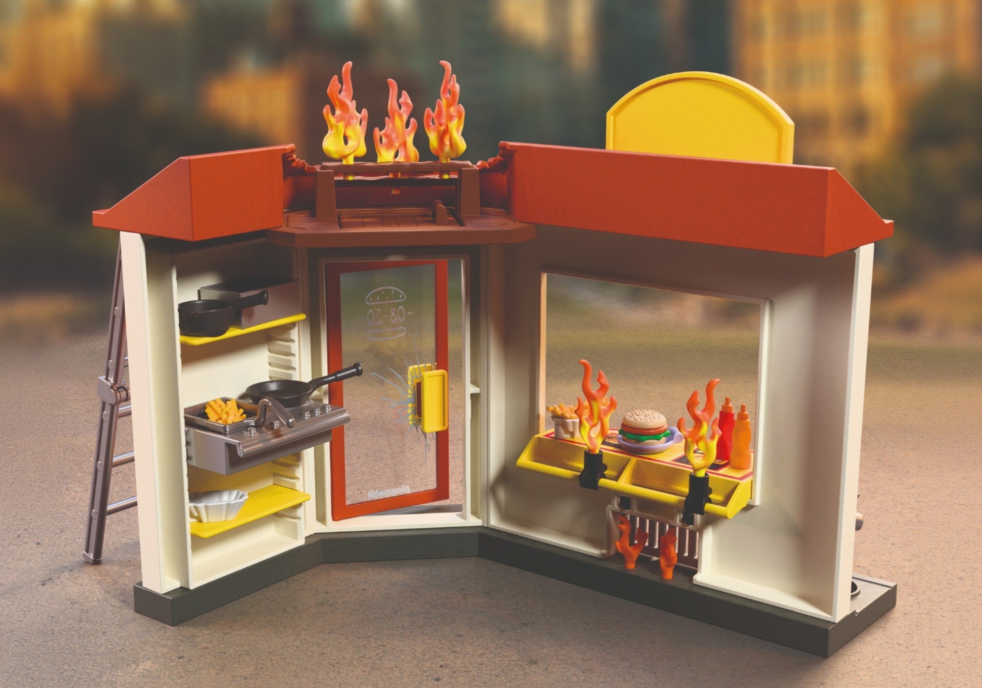 PLAYMOBIL Feuerwehr-Quad mit Burger-Bude 72195 - Bild 4