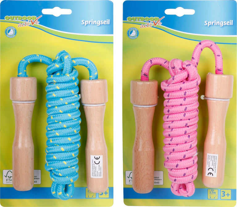 Springseil mit Holzgriff