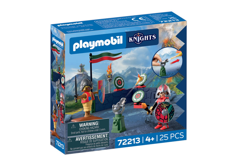 Verpackung PLAYMOBIL Knights Kampftraining Drachenritter 72213, 25 Teile, ab 4 Jahren