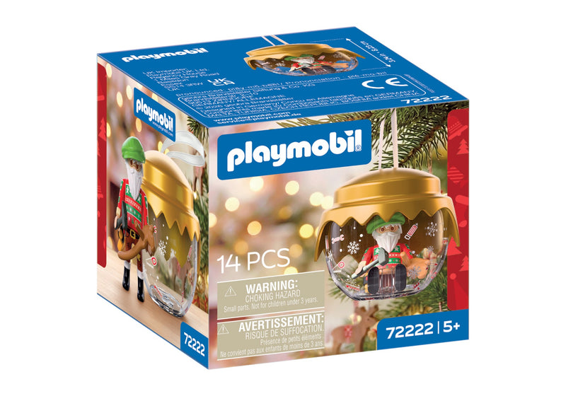 Verpackung PLAYMOBIL Weihnachtskugel Spielzeugentwickler 72222, 14 Teile, ab 5 Jahren