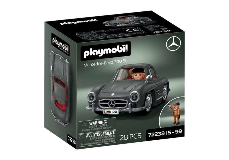 Verpackung PLAYMOBIL Mercedes-Benz 300 SL 72238, 28 Teile, 5 bis 99 Jahre