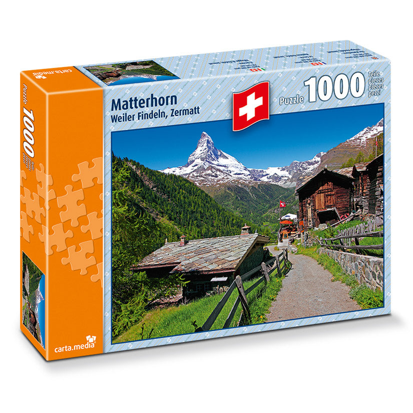 Puzzle 1000 Teile Matterhorn-Weiler Findeln, Zermatt - Bild 1