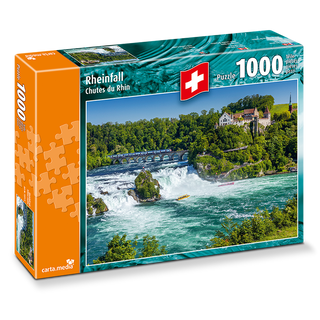Puzzle 1000 Teile Rheinfall mit Schloss Laufen