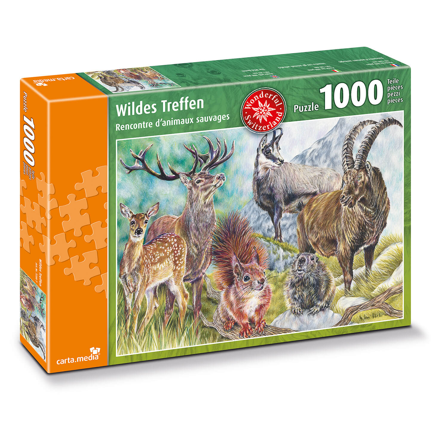 Puzzle Wildes Treffen 1000 Teile - Bild 1
