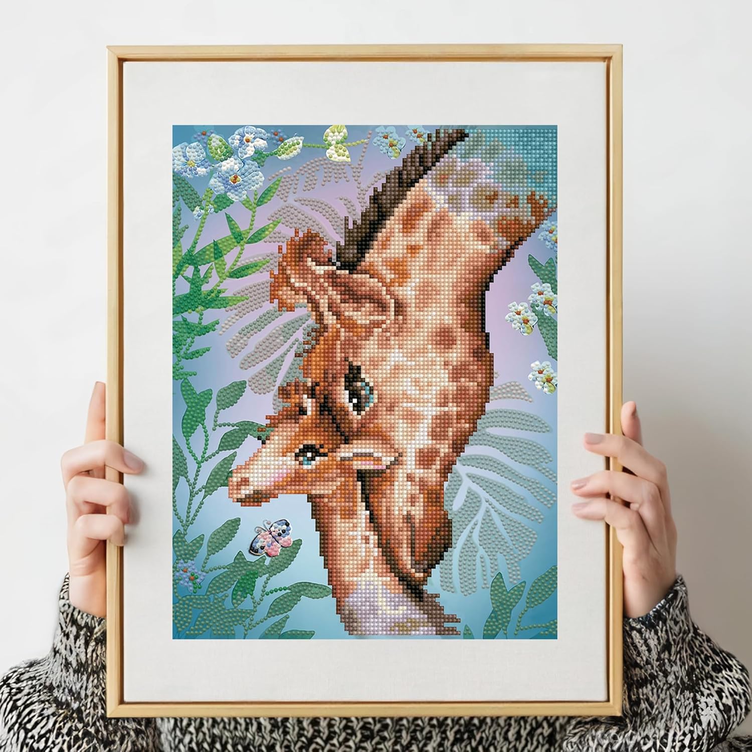 Diamond Dotz Giraffe mit Baby 35 x 27cm - Bild 4